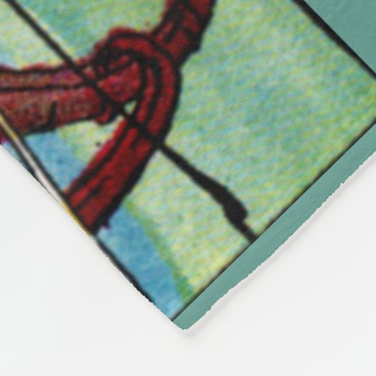 Couverture Polaire impression des hippocampes (Coin)