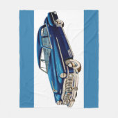 Couverture Polaire Impression DeSoto bleue 1950 (Devant)