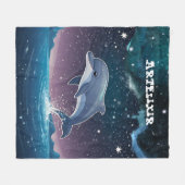 Couverture Polaire Impression Dolphin Dreamy (Devant (Horizontal))