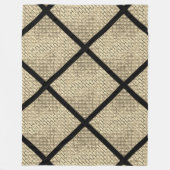 Couverture Polaire Impression d'un design rustique de brique beige (Devant)