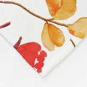 Couverture Polaire Impression florale aquarelle (Coin)