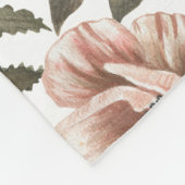 Couverture Polaire Impression florale de tamia (Coin)