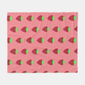 Couverture Polaire Impression fraise (Devant (Horizontal))