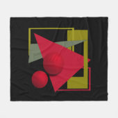 Couverture Polaire Impression géométrique moderne Abstraite (Devant (Horizontal))