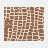 Couverture Polaire Impression Girafe Simulé (Devant (Horizontal))