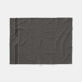 Couverture Polaire Impression guépard gris noir cool monogramme (Devant (Horizontal))