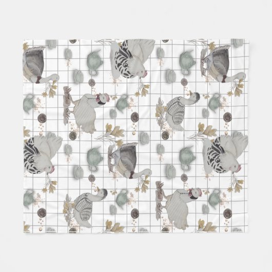 Couverture Polaire Impression Haute Couture (Devant (Horizontal))