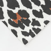 Couverture Polaire Impression léopard blanc (Coin)