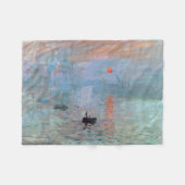 Couverture Polaire Impression, lever de soleil, Claude Monet, 1872 (Devant (Horizontal))