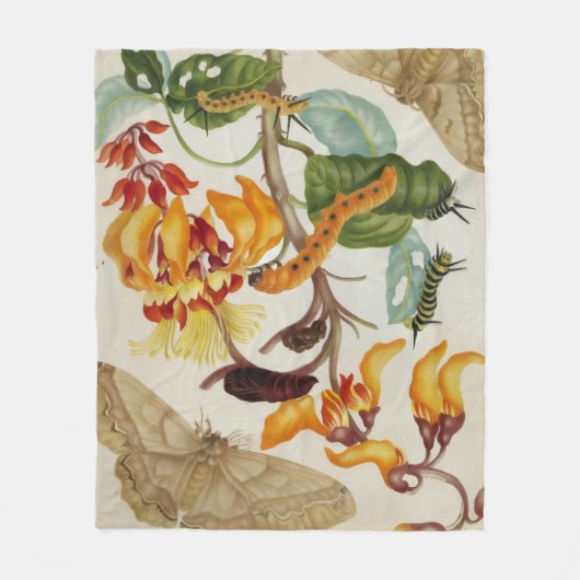 Couverture Polaire Impression Moth vive (Devant)