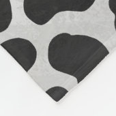 Couverture Polaire Impression noir et blanc de dalmatien (Coin)