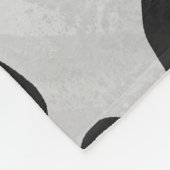 Couverture Polaire Impression noire et blanche de vache (Coin)