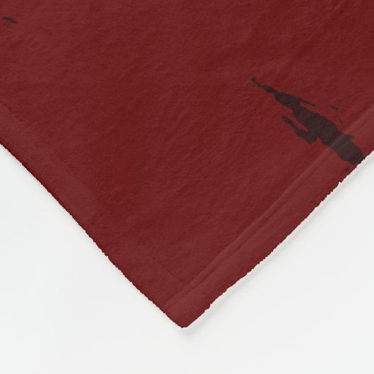 Couverture Polaire Impression numérique rouge Tiger (Coin)