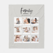 Couverture Polaire impression photo multiphoto famille (Devant)