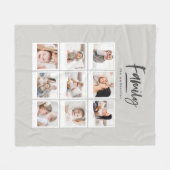 Couverture Polaire impression photo multiphoto famille (Devant (Horizontal))