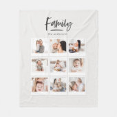 Couverture Polaire impression photo multiphoto famille (Devant)