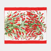 Couverture Polaire impression plante de pisteur (Devant (Horizontal))