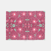 Couverture Polaire Impression Plutôt Flowrée Avec Rose (Devant (Horizontal))