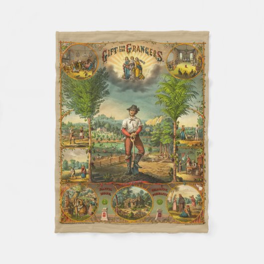 Couverture Polaire Impression promotionnelle Pour Membres Grange (Devant)