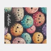 Couverture Polaire Impression unique Urchin (Devant (Horizontal))