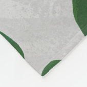 Couverture Polaire Impression verte et blanche de vache (Coin)