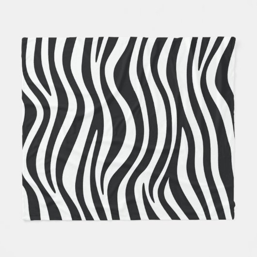 Couverture Polaire Impression Zebra (Devant (Horizontal))
