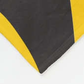 Couverture Polaire Impression Zèbre noir et jaune (Coin)