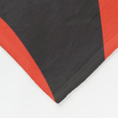 Couverture Polaire Impression Zèbre noir et rouge (Coin)