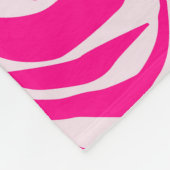 Couverture Polaire Impression zèbre rose (Coin)