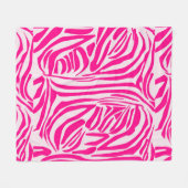 Couverture Polaire Impression zèbre rose (Devant (Horizontal))