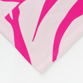 Couverture Polaire Impression zèbre rose (Coin)