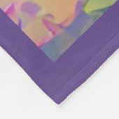 Couverture Polaire Impressionniste Whimsical Purple Irises Boho Flora (Coin)
