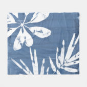 Couverture Polaire Impressions tropicales Indigo - Verdure tropicale (Devant (Horizontal))