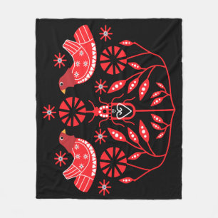 Couverture Polaire Imprimantes d'art populaire scandinave Fleece de