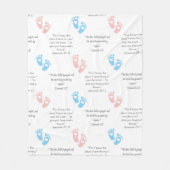 Couverture Polaire IMPRIMANTES DE BÉBÉ Versets bibliques chrétiennes  (Devant)