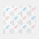 Couverture Polaire IMPRIMANTES DE BÉBÉ Versets bibliques chrétiennes  (Devant (Horizontal))