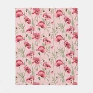 Couverture Polaire Imprimantes de fleurs de metro maison de campagne