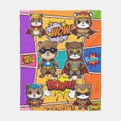 Couverture Polaire Imprimantes Gopher Superheroes (Devant)