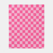 Couverture Polaire Imprimé à carreaux rose (Devant)