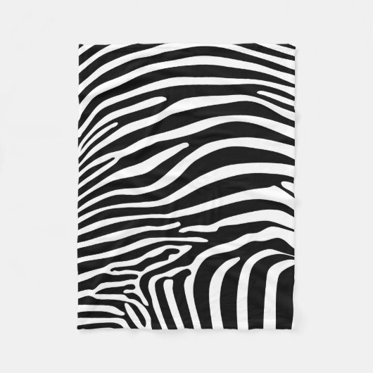 Couverture Polaire Imprimé animal zèbre (Devant)