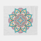 Couverture Polaire imprimé ethnique motif de style mandala coloré (Devant (Horizontal))