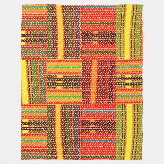 Couverture Polaire imprimé kente african (Devant)