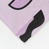 Couverture Polaire Imprimé léopard rose lavande classique (Coin)