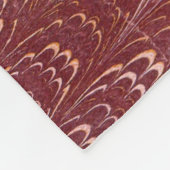 Couverture Polaire imprimé marbre rouge brique (Coin)