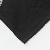Couverture Polaire Imprimer blanc noir corbeau moral (Coin)