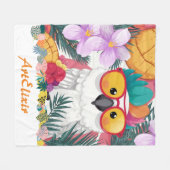 Couverture Polaire Imprimer Cockatoscope Cool confuse (Devant (Horizontal))