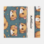 Couverture Polaire Imprimer Motif Hamster (Devant (Horizontal))