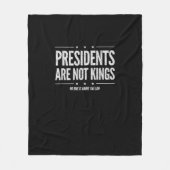 Couverture Polaire In America Presidents Are Not Kings Retro Classic (Devant)