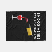 Couverture Polaire In Dog Wines I've Only Had One Funny Wine Lover (Devant (Horizontal))