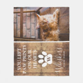 Couverture Polaire In Love Memory Chien/Chat Photo & Citation (Devant)